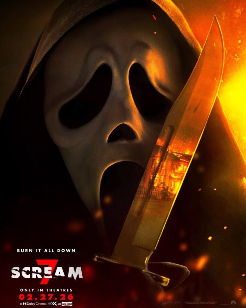 Hello-Sidney.-Did-you-miss-me-Check-out-the-New-Poster-for-Scream7-–-Only-in-theatres-February-819x1024 Pânico 7: Trailer e Pôster Chocantes Trazem Ghostface para a Selva de Concreto de Nova York